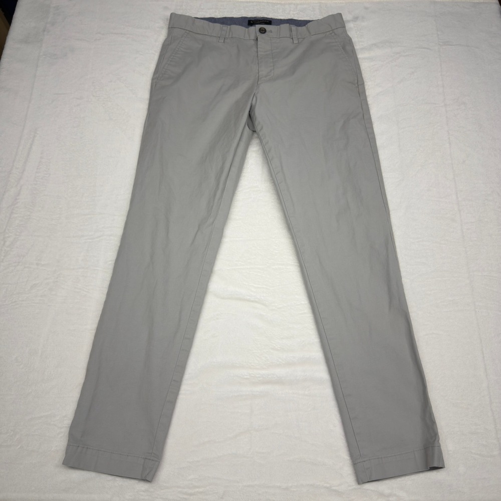 Banana Republic Pants Mens 33x32 Gray Cotton Mason Chino Twill Stretch